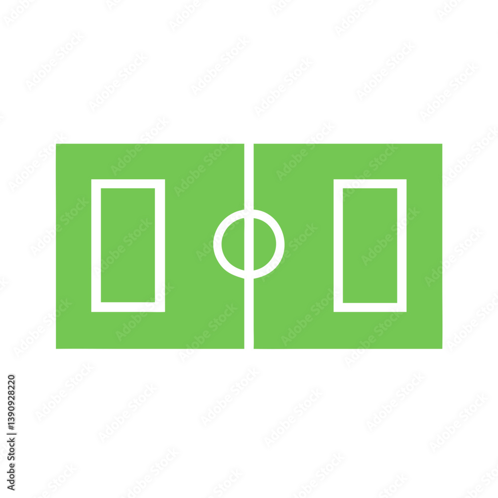 American Football Field Icon Vector Design American Football Field Icon Vector Design