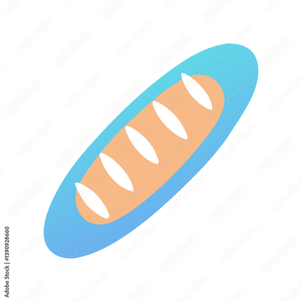 Baguette Icon Vector Design Baguette Icon Vector Design