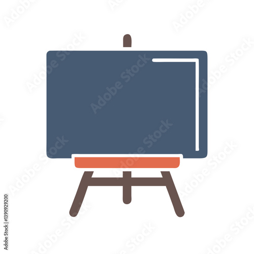 Blackboard Icon Vector – Education and Learning Symbol Design