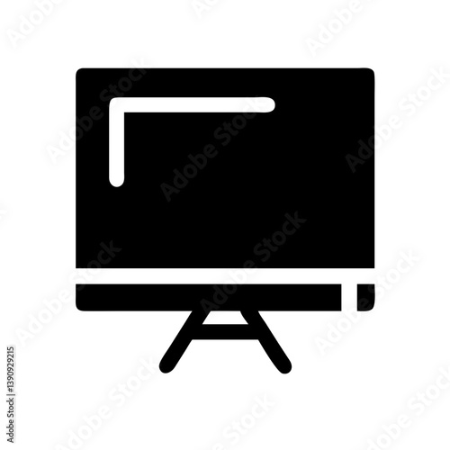 Blackboard Icon Vector – Education and Learning Symbol Design