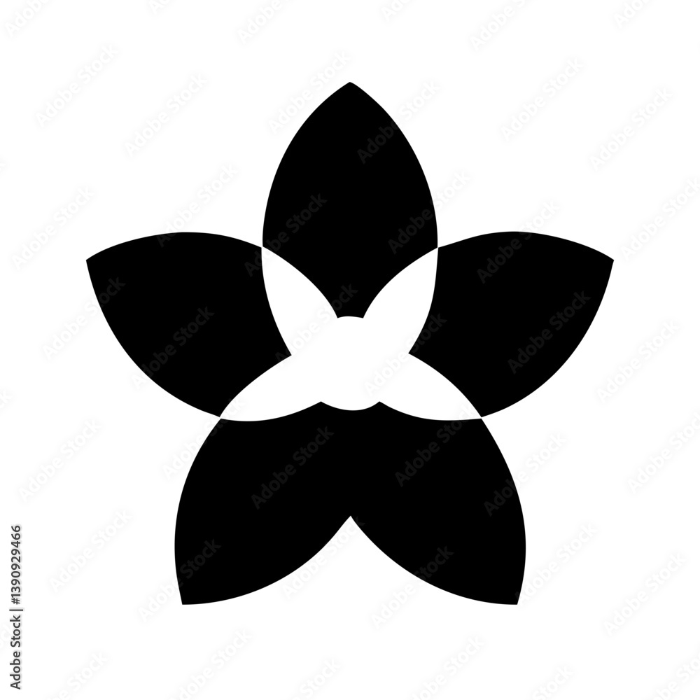 Bouvardia Icon Vector – Delicate Floral Symbol for Elegant Botanical Designs Bouvardia Icon Vector – Delicate Floral Symbol for Elegant Botanical Designs