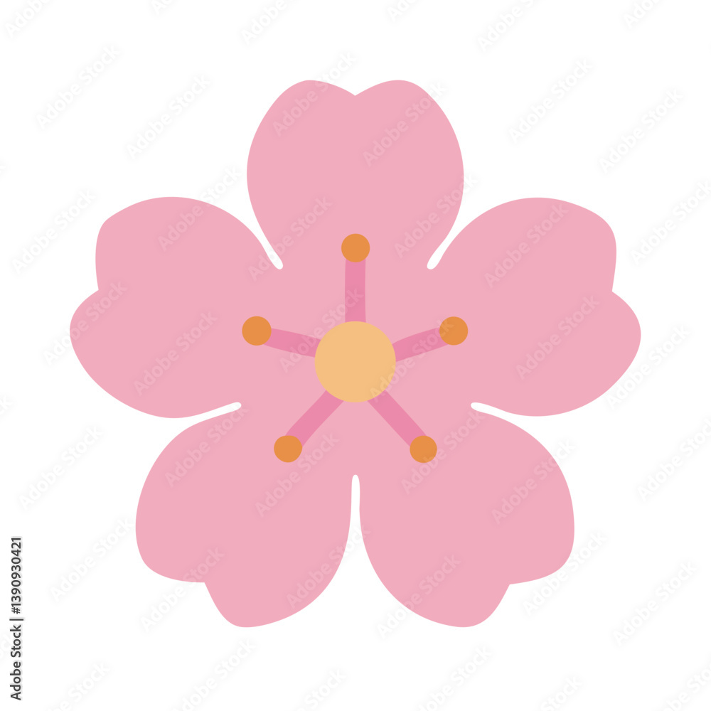 Fototapeta premium Cherry Blossom Icon Vector Design