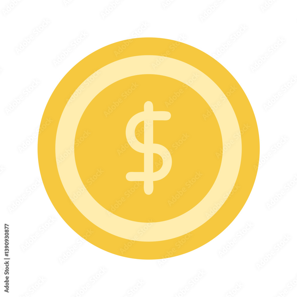 Obraz premium Coin Icon Vector Design