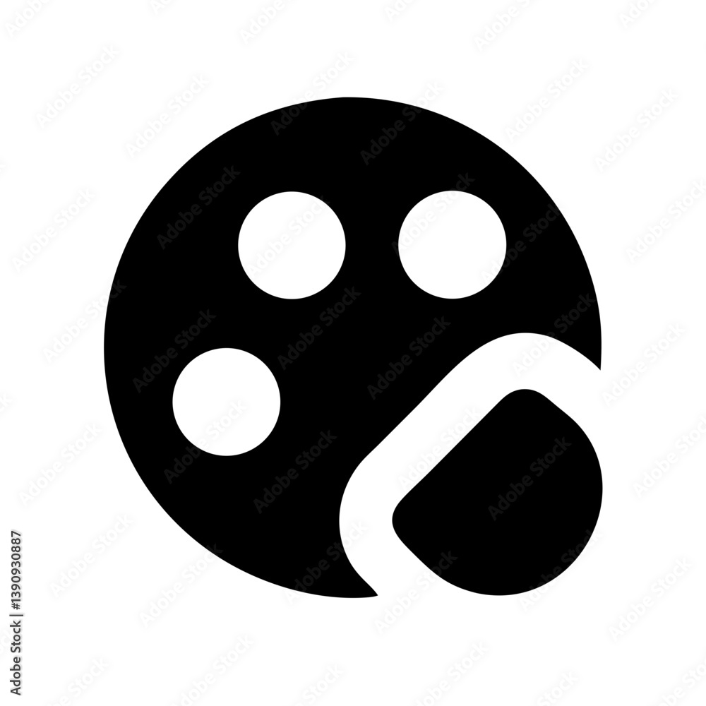 Fototapeta premium Color Palette Icon Vector Design