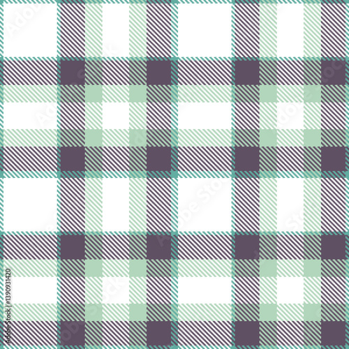 Dark dull teal Tartan patterns fabric texture. Timeless Soft white Seamless Tartan