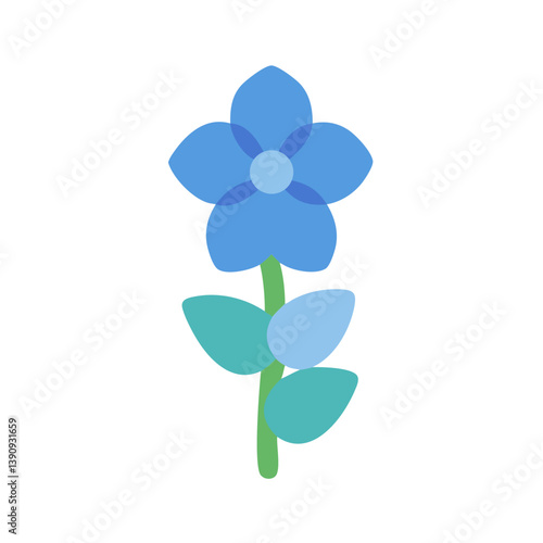Delphinium Icon Vector Design