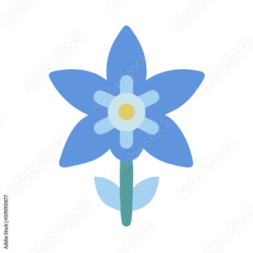 Delphinium Icon Vector Design