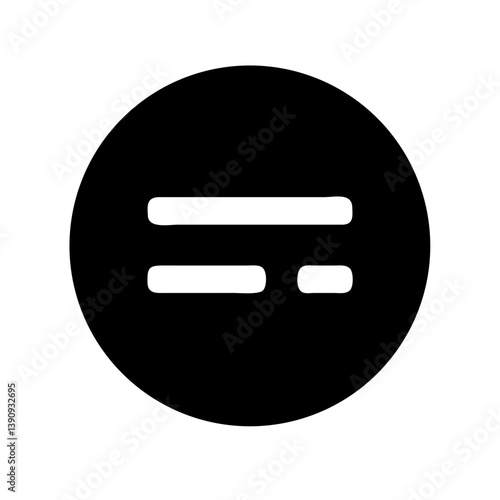 Equal Icon Vector Design