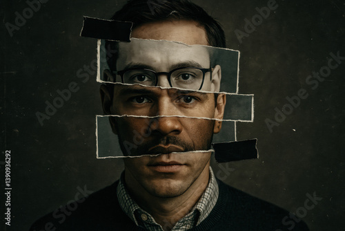 An image representing identity theft and deepfake technology. Promoting prevention of cybercrime and fraud.