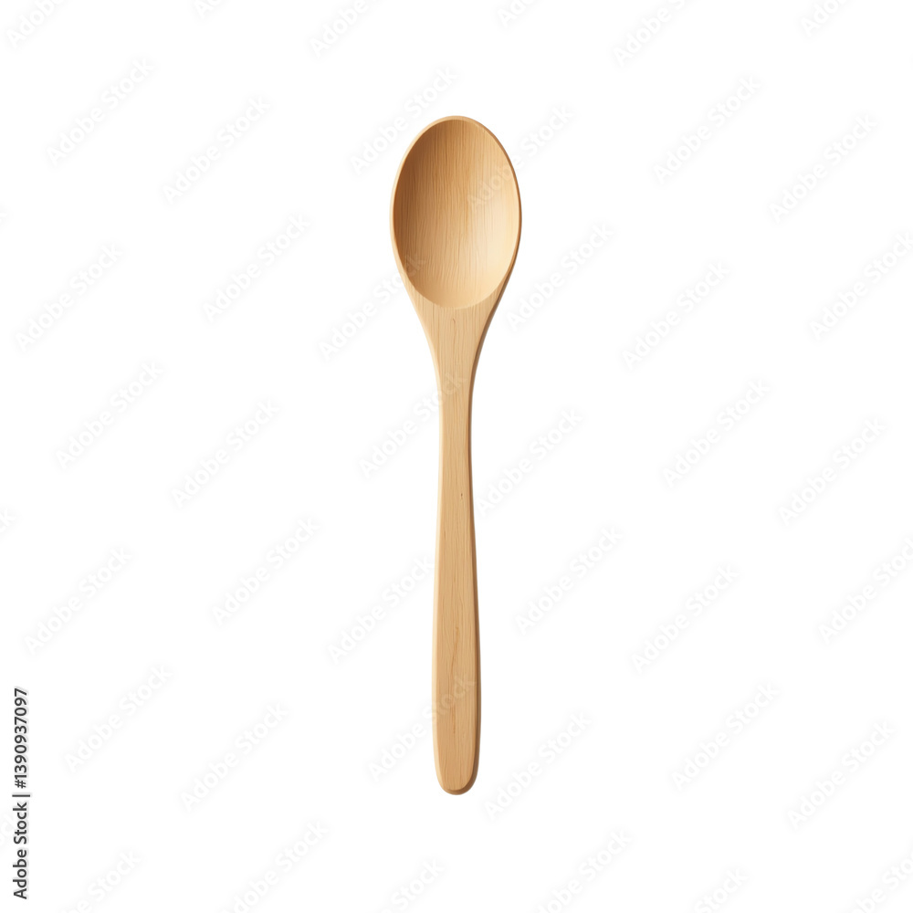 Wooden spoon, white isolate background Wooden spoon, white isolate background