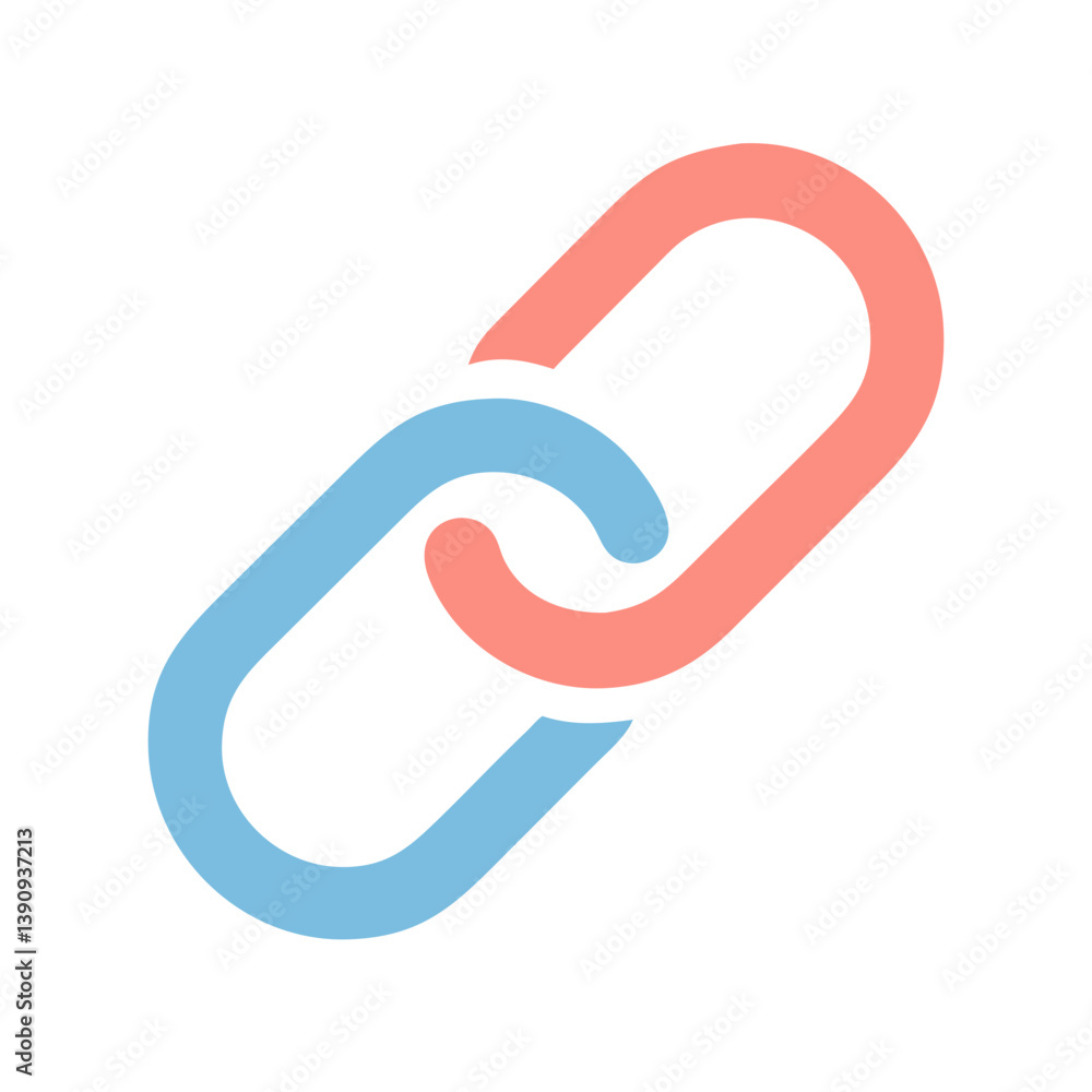Chain Link Icon Vector – Minimal Connection Symbol Design Chain Link Icon Vector – Minimal Connection Symbol Design