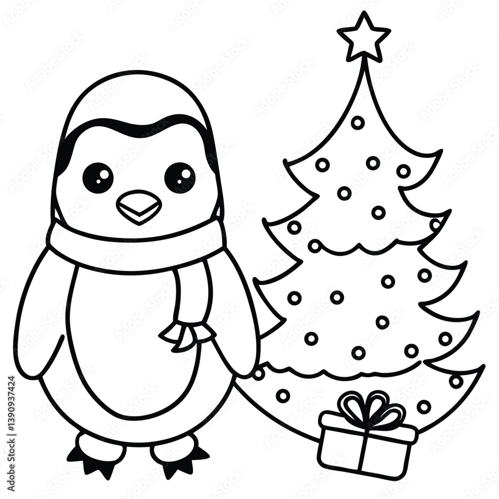 Obraz premium Cute cartoon vector snowman with a broom and champagne celebrates the winter holiday on a snowy white background