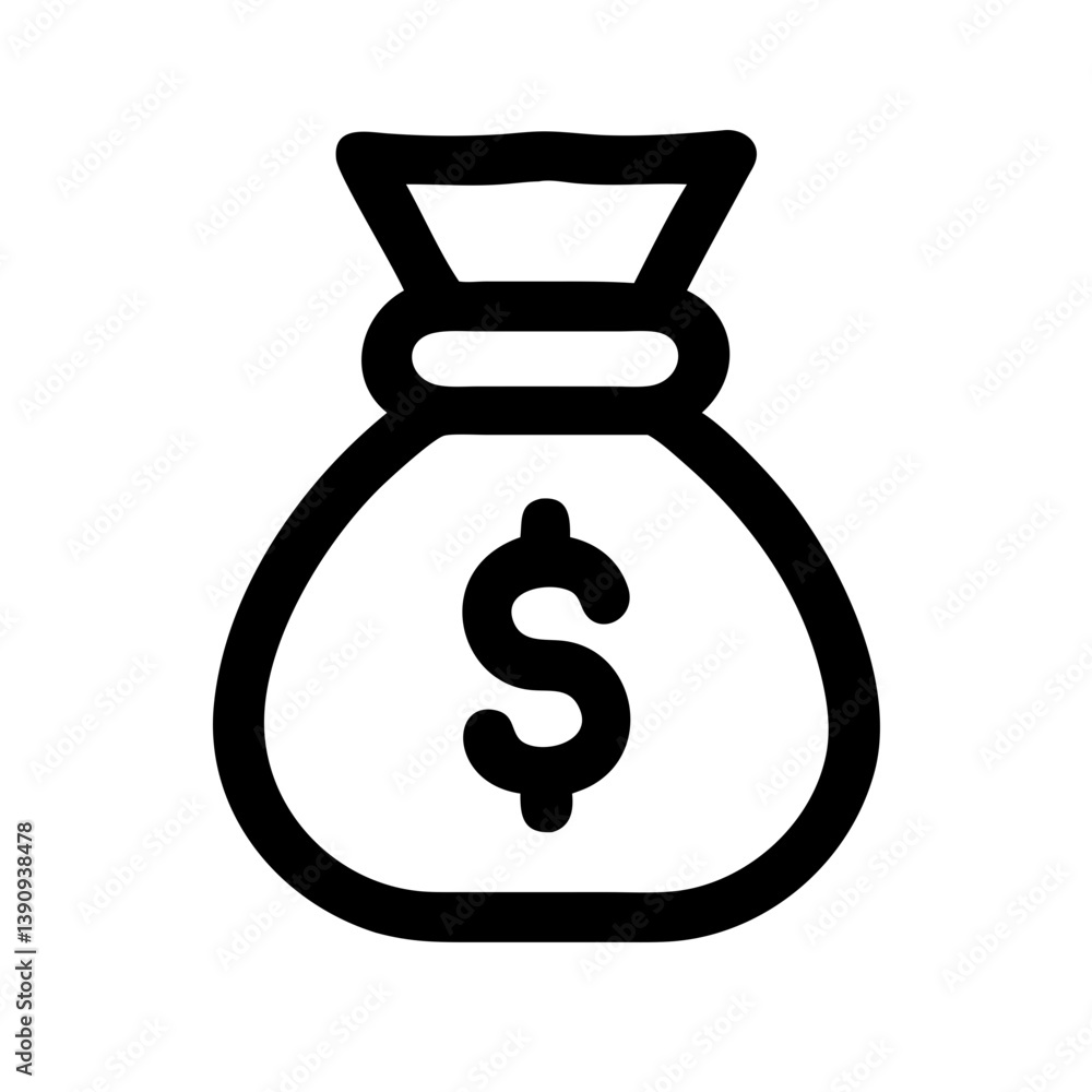 Money Bag Icon Vector Money Bag Icon Vector