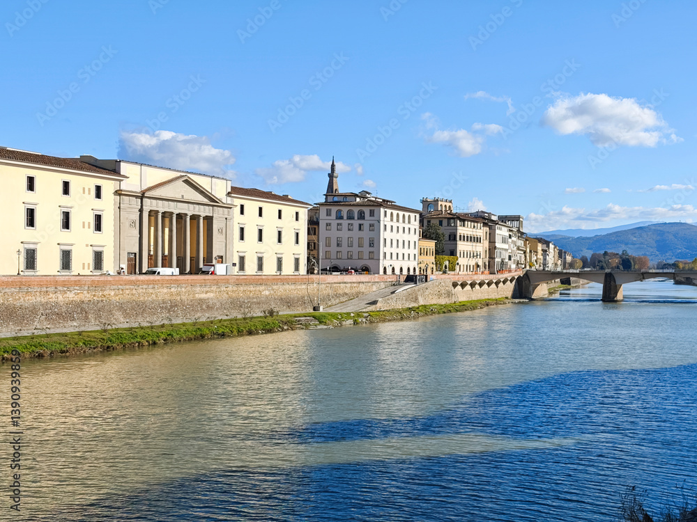 Fototapeta premium Panorama of The Old Town of city of Florence, Italy