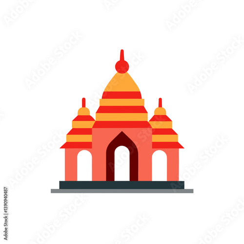 taj mahal vector illustration
