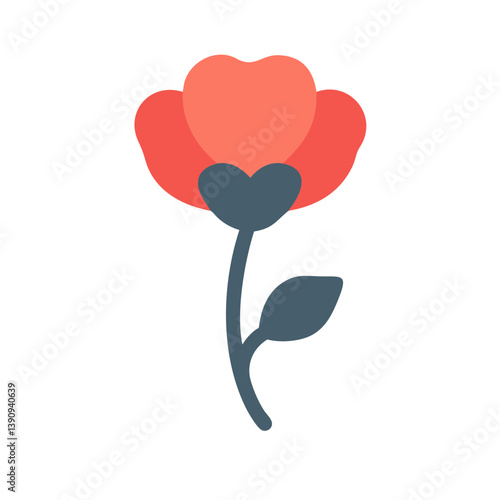 Poppy Icon Vector Design