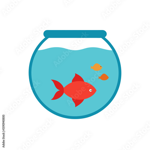 goldfish in a glass
