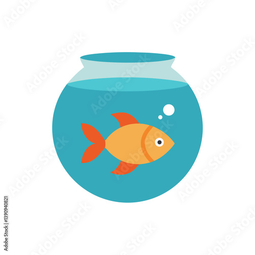 goldfish in a glass