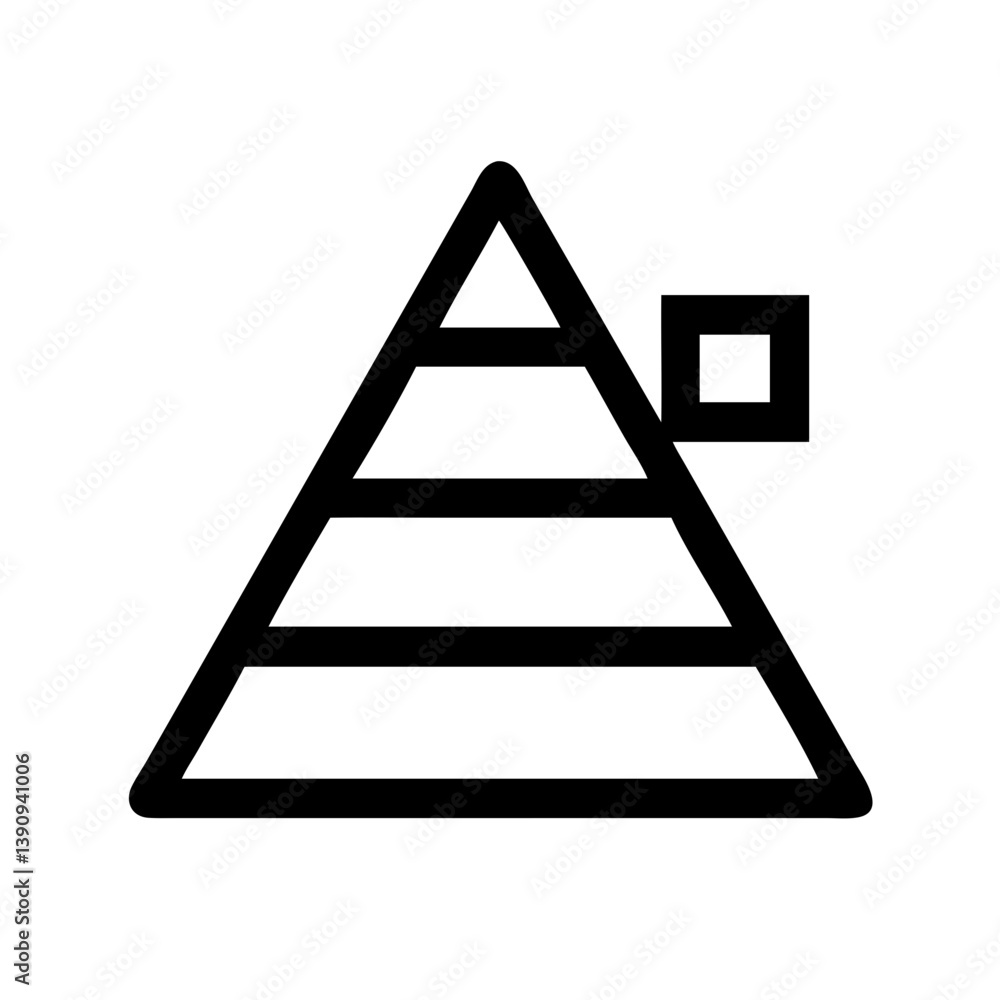 Pyramid Icon Vector Design Pyramid Icon Vector Design
