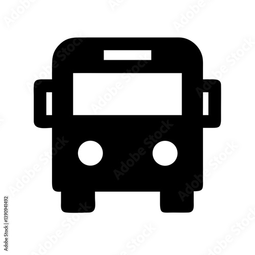 School Bus Icon Vector Design