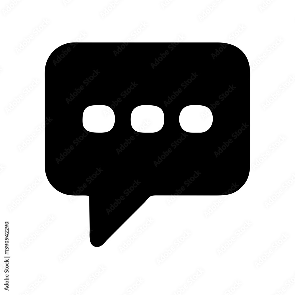 Clear Speech Bubble Icon Vector for Communication and Chat Designs Clear Speech Bubble Icon Vector for Communication and Chat Designs