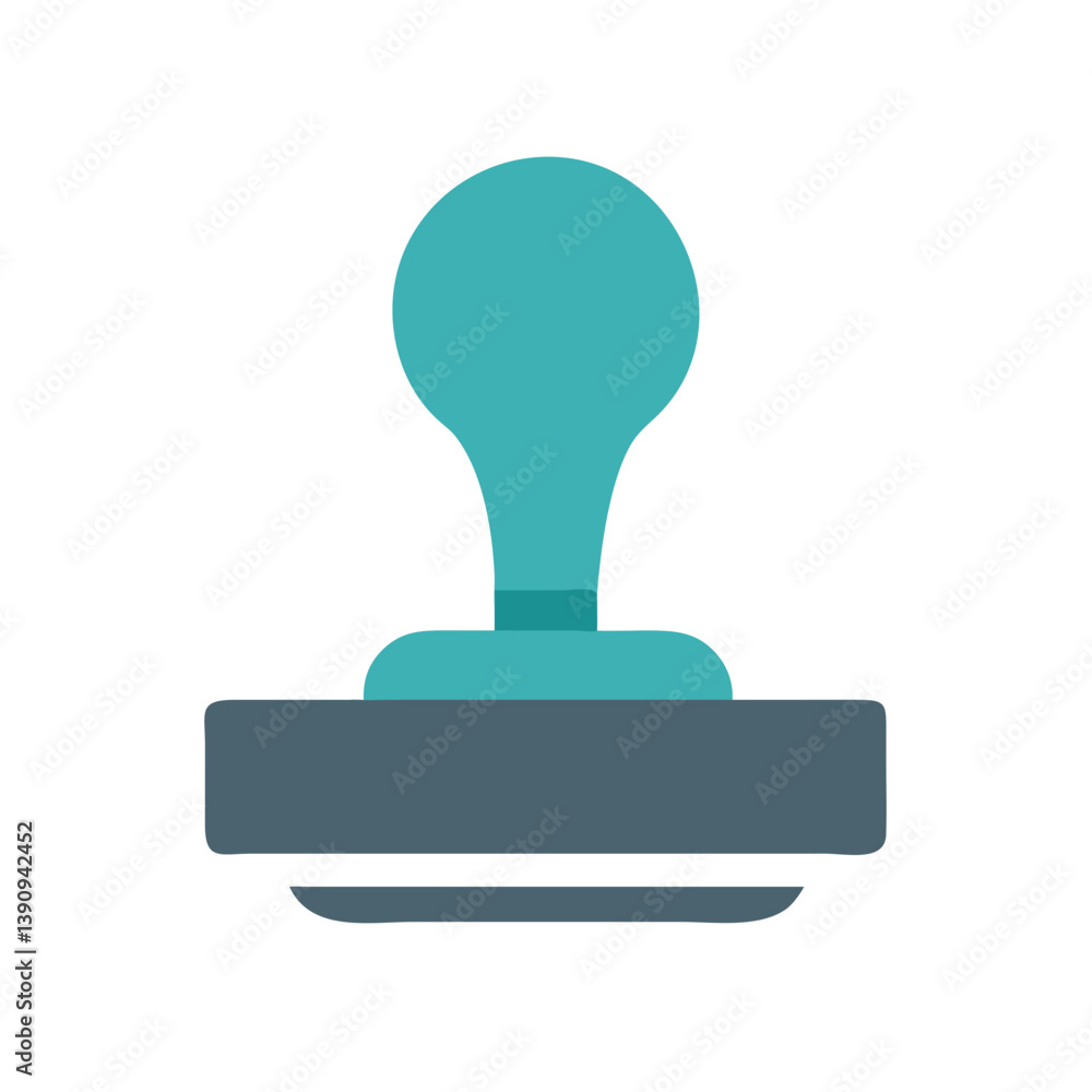 Classic Stamp Icon Vector for Postal and Document Designs Classic Stamp Icon Vector for Postal and Document Designs