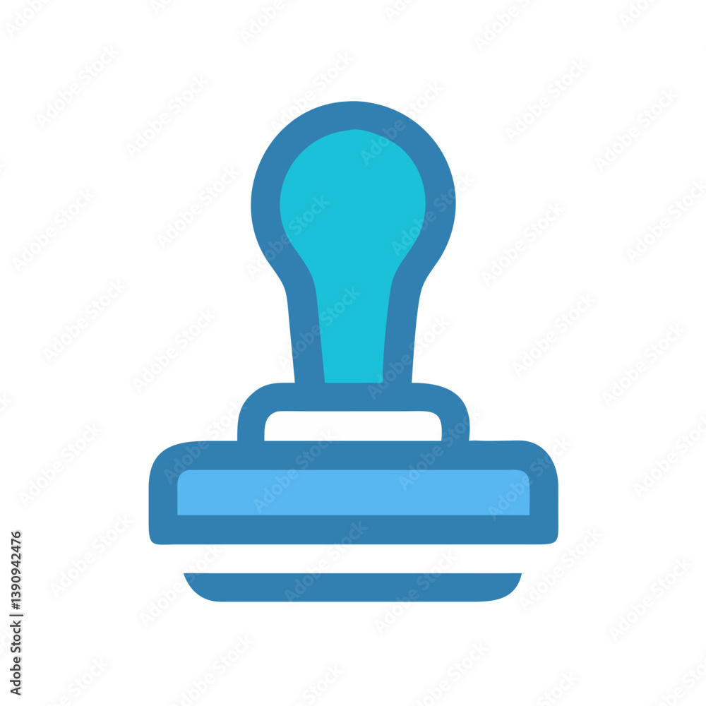 Classic Stamp Icon Vector for Postal and Document Designs Classic Stamp Icon Vector for Postal and Document Designs
