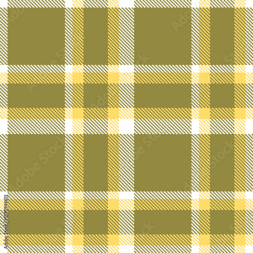 Plaid pattern seamless. Autumn white & Warm drab Tartan Fabric Design. 