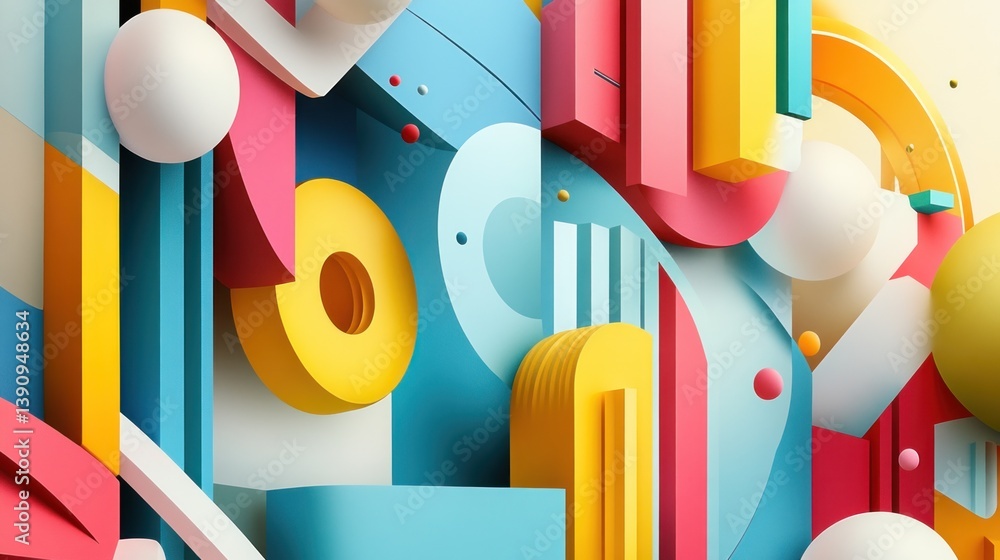 Colorful Abstract Geometric Shapes (2) Colorful Abstract Geometric Shapes (2)