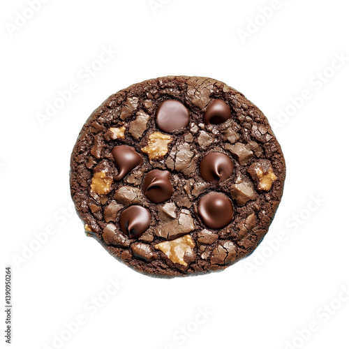 Rich Fudge Chocolate Cookie – Overhead View