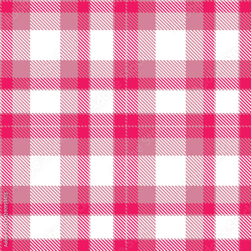 Timeless Dusky dull pink & Mellow pink red Seamless Tartan Fabric Design