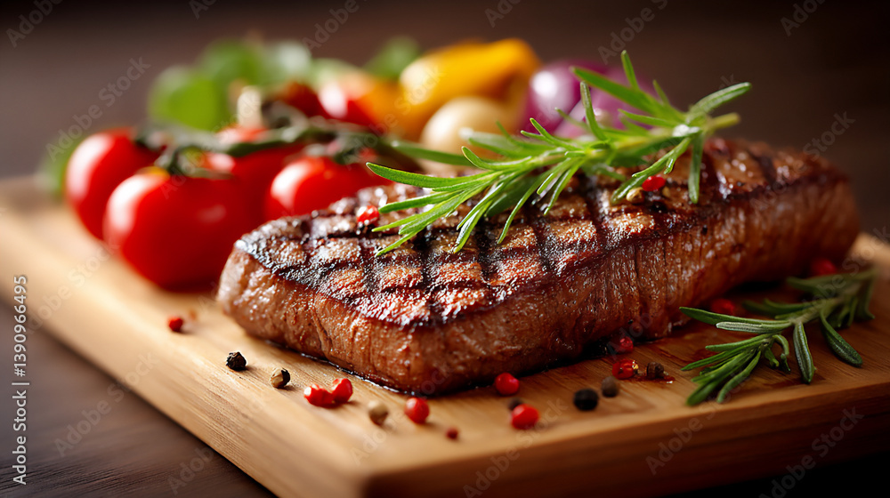 perfect steak grill marks close-up perfect steak grill marks close-up