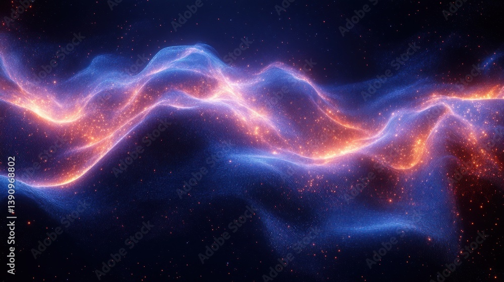 Futuristic Abstract Digital Wave Background with Glowing Neon Lines and Motion Futuristic Abstract Digital Wave Background with Glowing Neon Lines and Motion