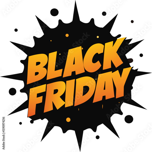 Black Friday Sale Brushes Art Vector