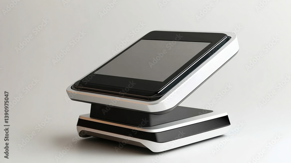Modern digital device with tilted screen. Modern digital device with tilted screen.