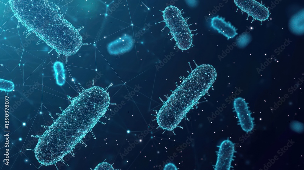 Abstract Bacteria Visualization Abstract Bacteria Visualization