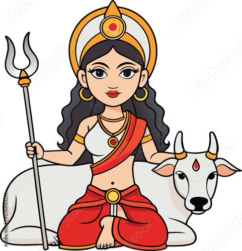 Durga Ma Vector illustration. Durga puja special Vector Design