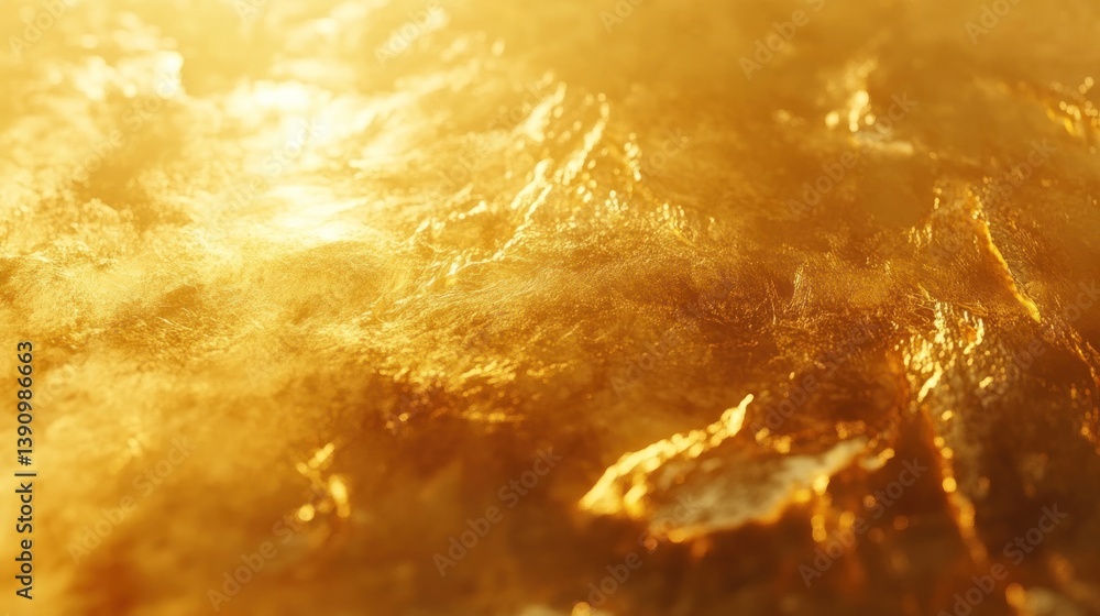 Golden Abstract Landscape Sunlight through Misty Terrain Golden Abstract Landscape Sunlight through Misty Terrain