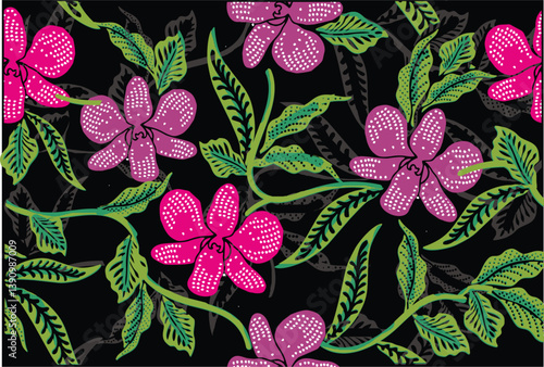 Batik Indonesian: is a technique of wax-resist dyeing applied to whole cloth, or cloth made using this technique originated from Indonesia.