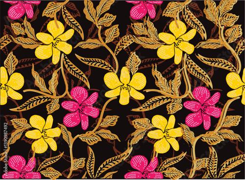 Batik Indonesian: is a technique of wax-resist dyeing applied to whole cloth, or cloth made using this technique originated from Indonesia.