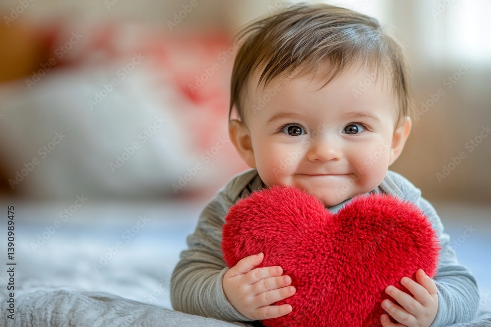 Valentine's day greeting and funny gift. Happy face cute baby boy with fluffy heart in hands. Happy couple. Romantic child. Baby’s first valentine. Charming kid’s love. Red heart. Happy ch. Valentine's day greeting and funny gift. Happy face cute baby boy with fluffy heart in hands. Happy couple. Romantic child. Baby’s first valentine. Charming kid’s love. Red heart. Happy ch.