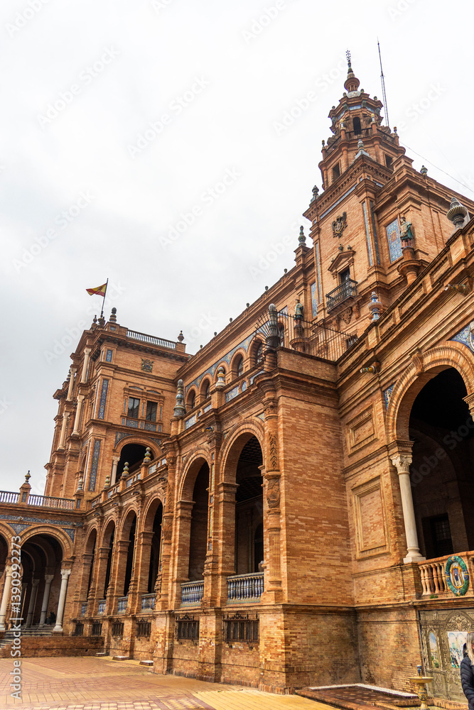 Fototapeta premium the Plaza de Espana in Sevilla Spain
