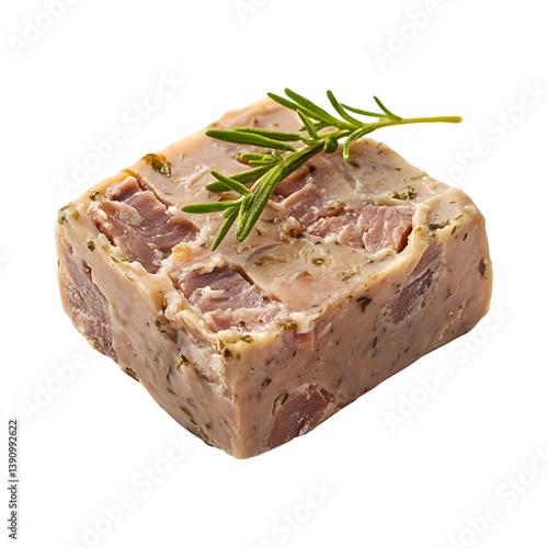 Duck Rillette with Rosemary Isolated on Transparent Background