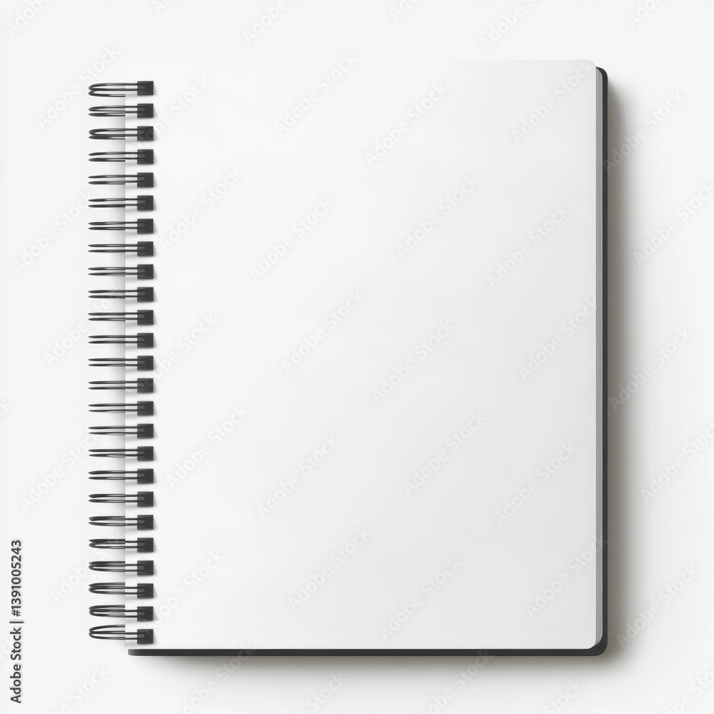 Blank spiral-bound notebook (4) Blank spiral-bound notebook (4)