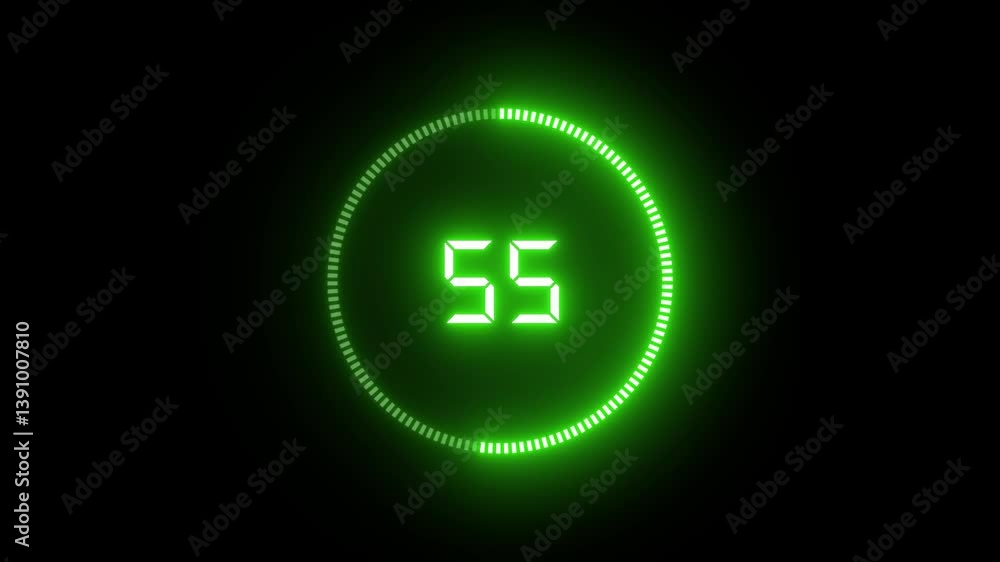 Neon Digital Countdown Timer | LED Glow Ring Display Clock Neon Digital Countdown Timer | LED Glow Ring Display Clock