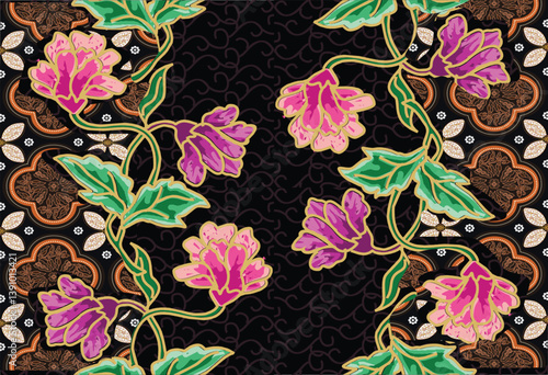 Batik Indonesian: is a technique of wax-resist dyeing applied to whole cloth, or cloth made using this technique originated from Indonesia.