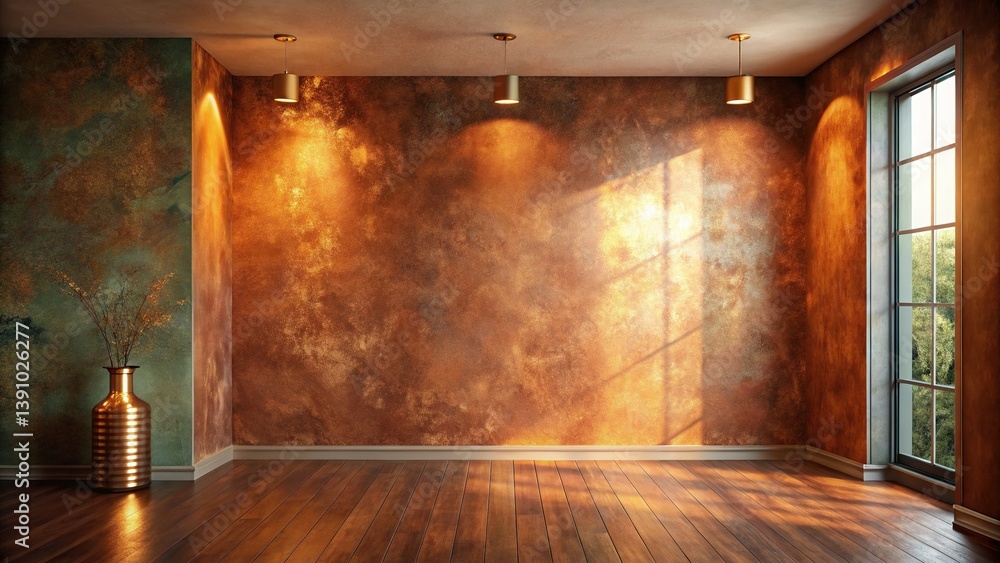 Fototapeta premium Copper Wall Paint Colors Interior Design Ideas