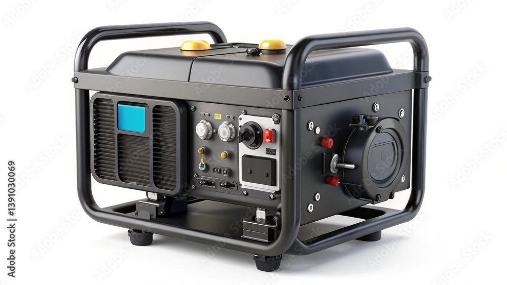 Portable Diesel Generator, Black, Radiator, Remote Control Portable Diesel Generator, Black, Radiator, Remote Control