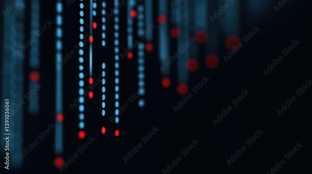 Abstract display of LED lights creating a dynamic pattern in a dark environment showcasing technology and creativity.