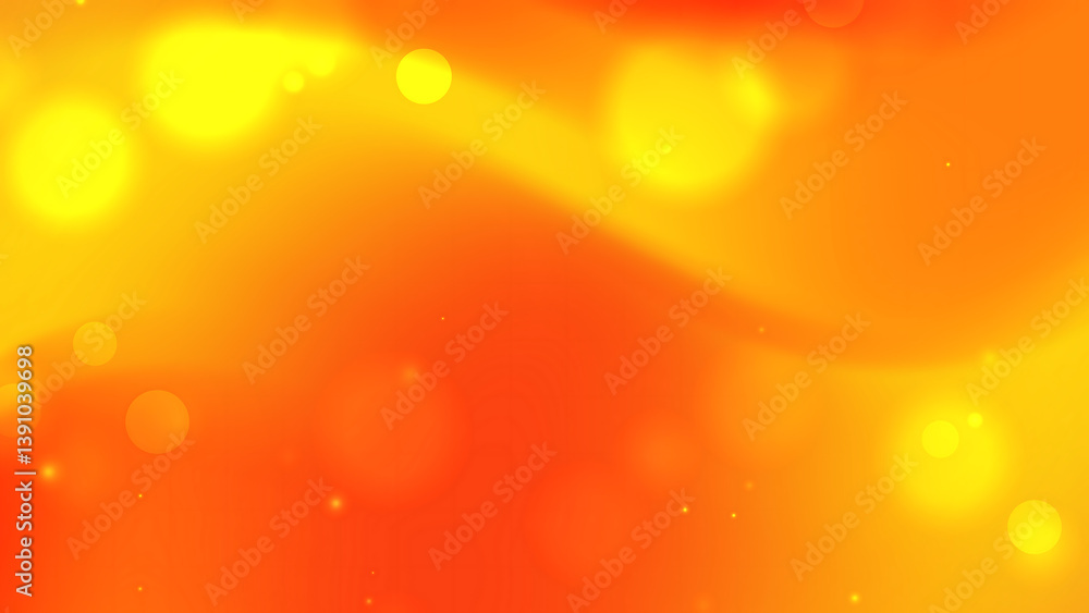 Orange yellow gradient background features blurry bright spots Orange yellow gradient background features blurry bright spots